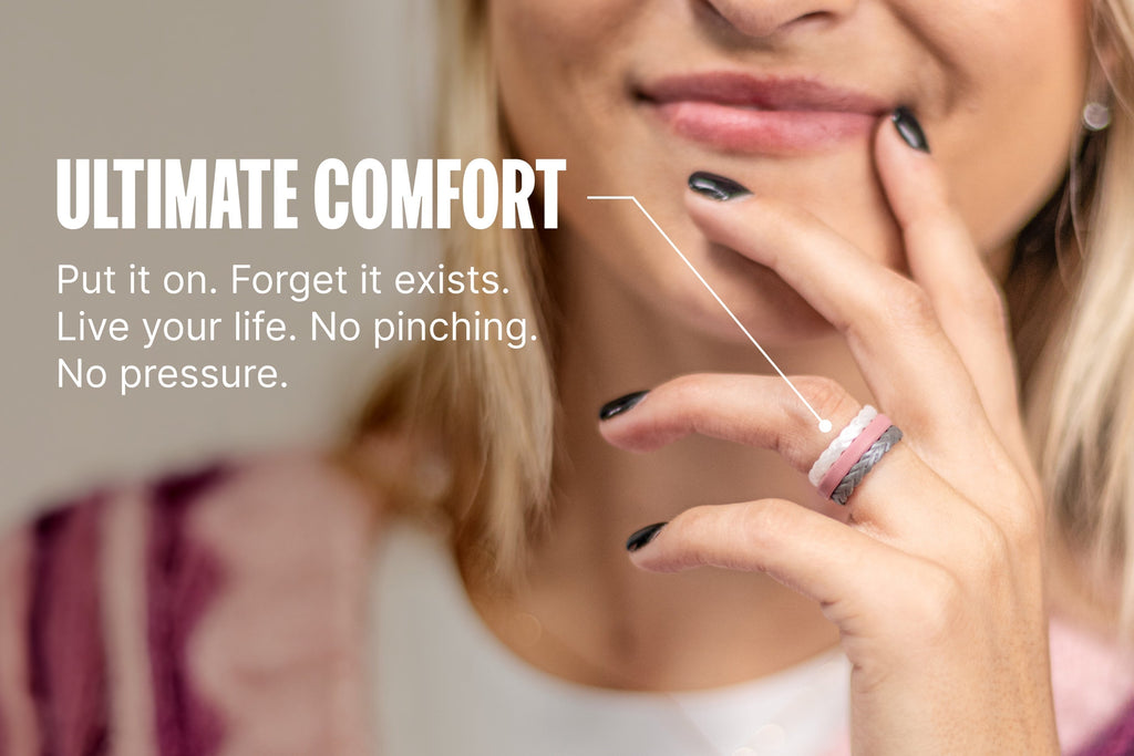 Retro Floral Thin Ring